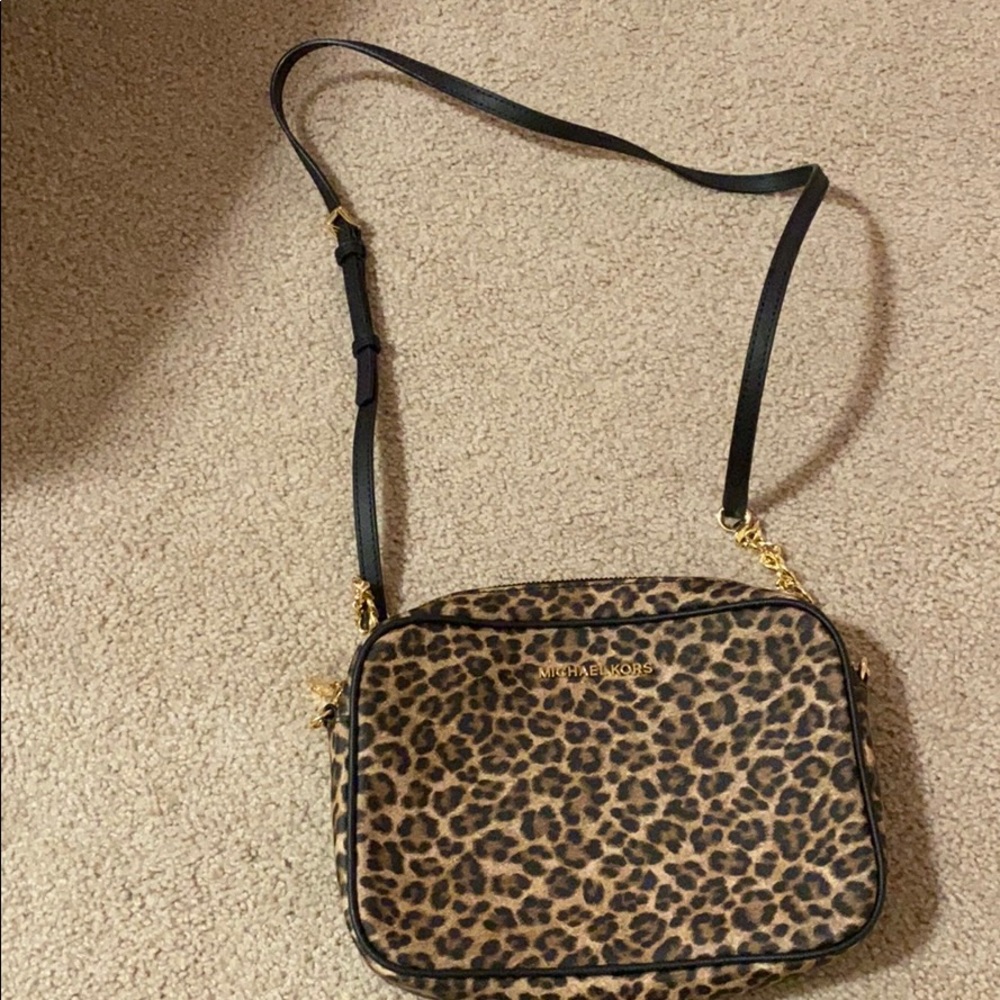 Leopard michael kors purse